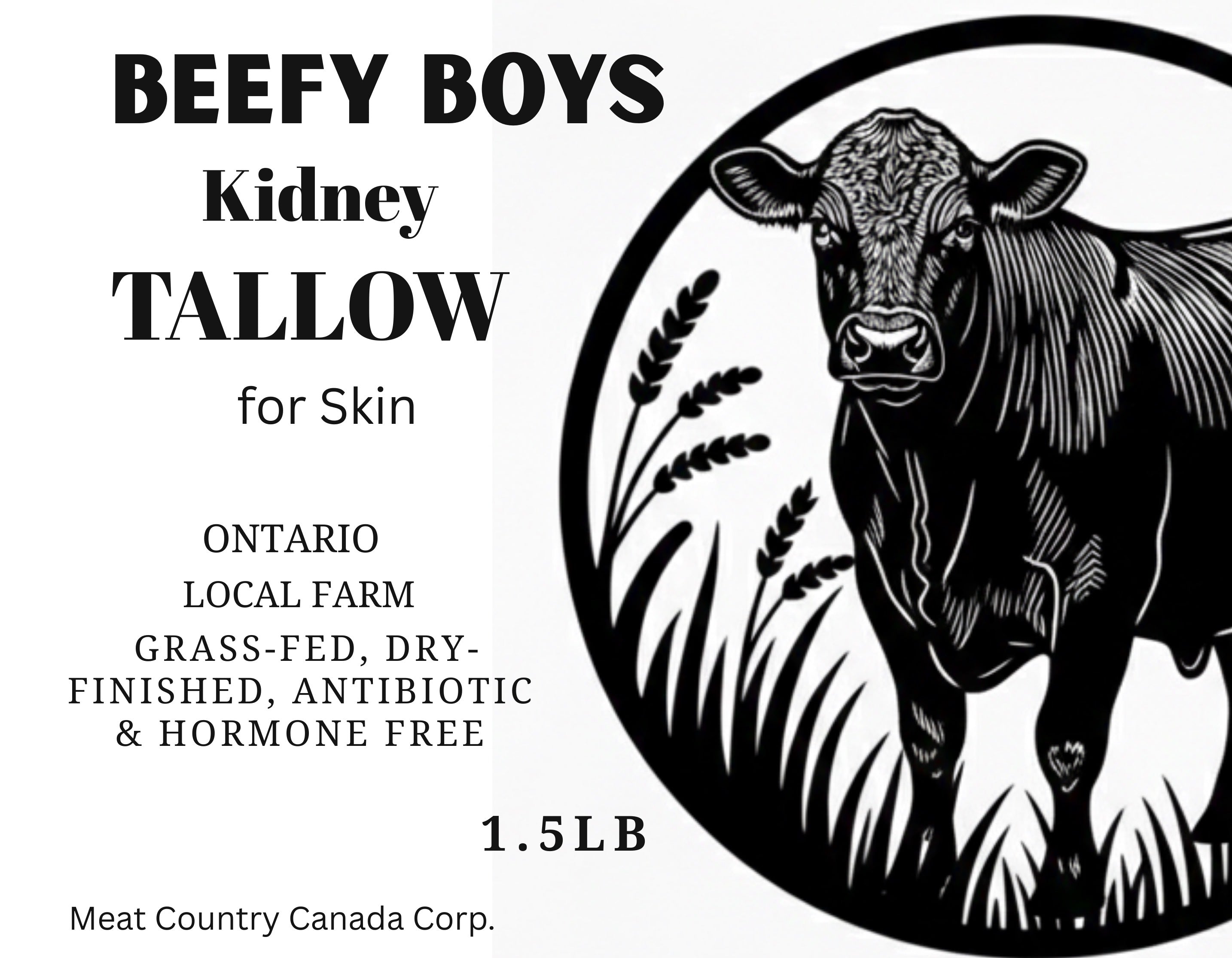 Kidney Beef Tallow (1.5 LB)